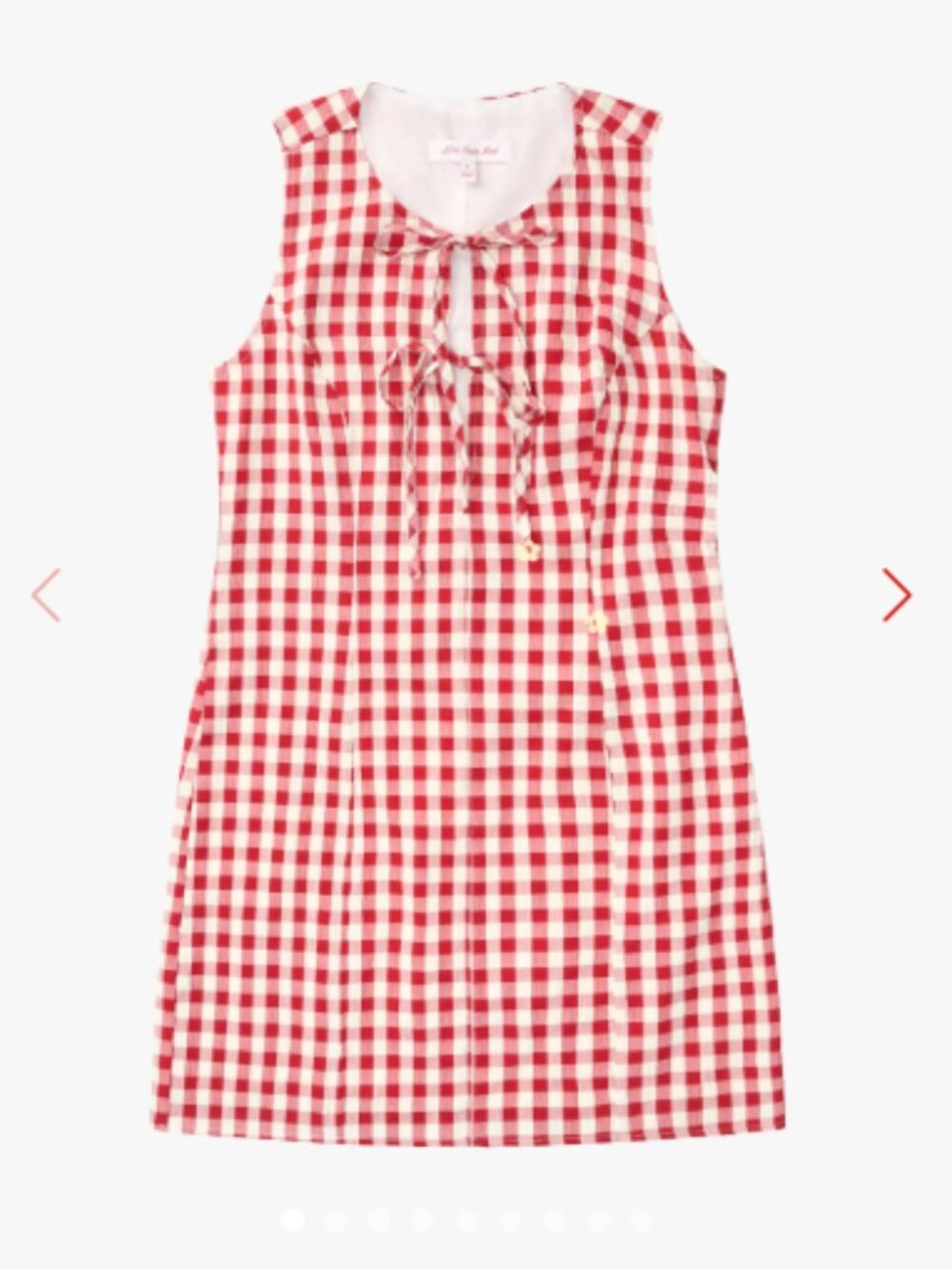 Helen Dress Lisa Says Gah- Cherry Red Gingham - Picture 2 of 5